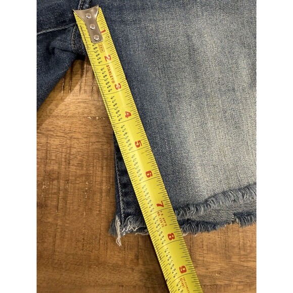 Lucky Brand The Bermuda Jean Shorts Women's Size 6/28 Denim Raw Hem Stretch - Picture 6 of 8